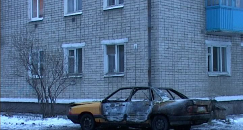 Машина загорелась…