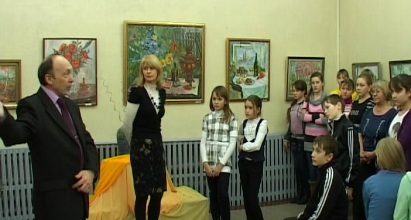 Выставка в художественной школе