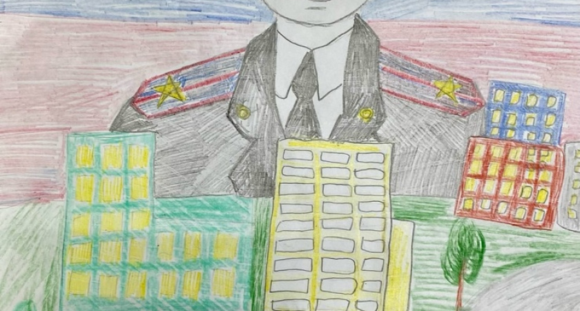 В Ирбите подвели итоги конкурса детского рисунка «Мои родители работают в полиции»