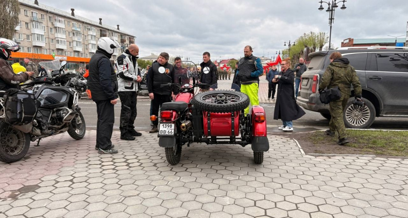 В Ирбите провели мотопробег в честь годовщины Победы