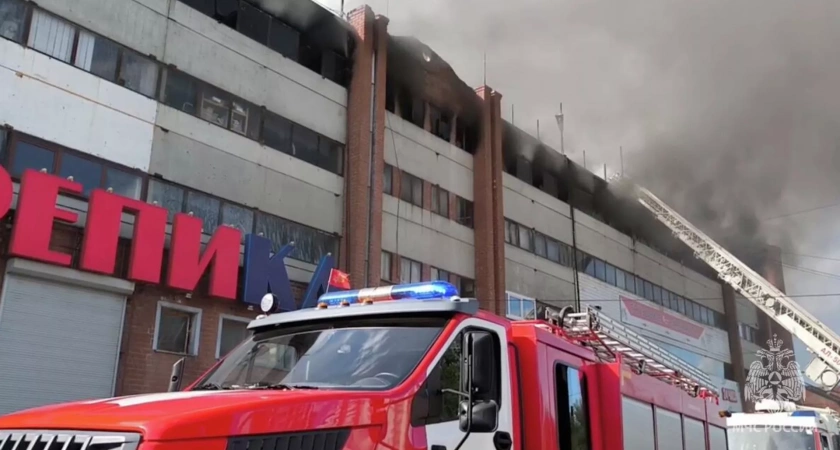В Екатеринбурге огонь уничтожил более ста автомобилей в гаражном комплексе