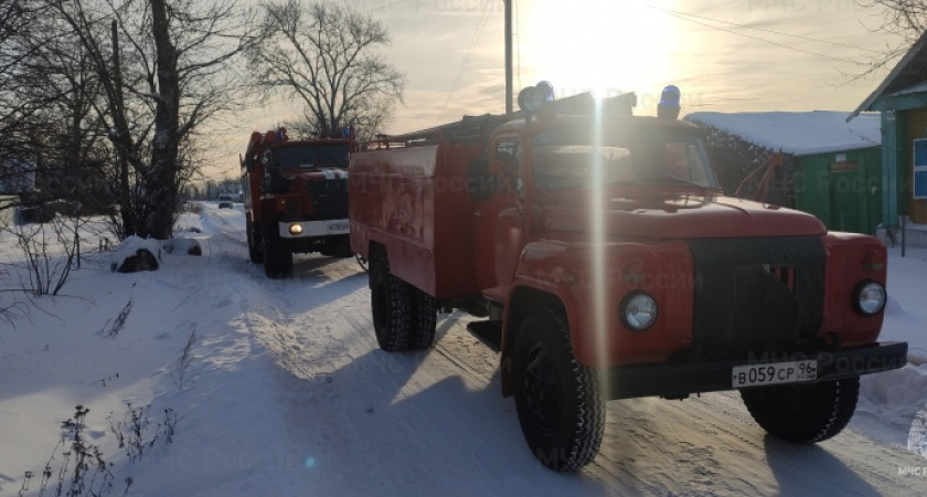 В Свердловской области пожар унес жизнь человека