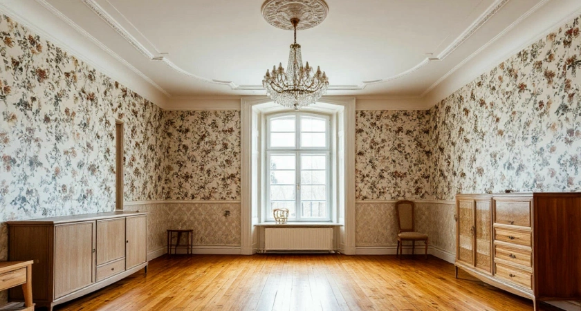 Что делать сначала - клеить обои или натягивать потолок. Запомните раз и на всю жизнь