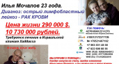 СРОЧНО!!! Илье Мочалову нужна Ваша помощь