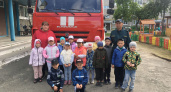 Пожарные 60 пожарно-спасательной части г. Ирбита провели мероприятия с детьми детского сада № 10